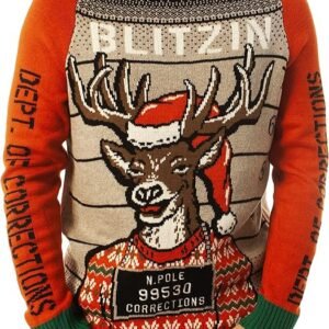 Festive Ugly Christmas Sweater - Reindeer & Animals Knitted Design for Men & Women
