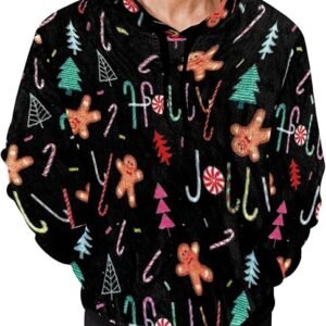 Christmas Sweatshirt Fuzzy Sherpa Long Sleeve Hoodie