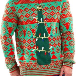 Tipsy Elves Men's Funny Embellished Ugly Christmas Sweaters