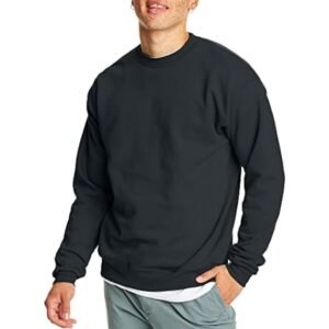 Hanes EcoSmart Fleece Cotton-Blend Pullover Crewneck Sweatshirt