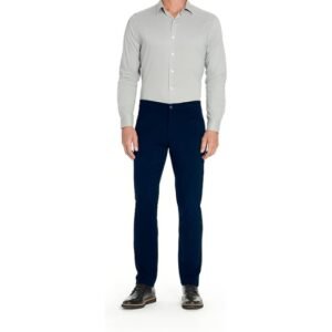 Van Heusen Men's Slim Fit Flex 4-Way Stretch Tech Pants – Comfortable, Stylish, and Wrinkle-Resistant