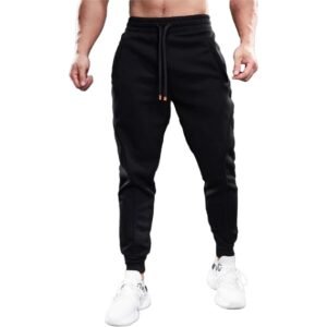 Fioboc Performance Jogger Sweatpants for Men with Zipper Pockets