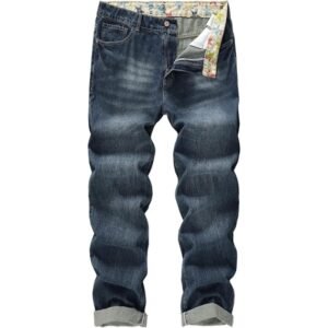 Men's Non-Stretch Regular Fit Straight-Leg Denim Jeans
