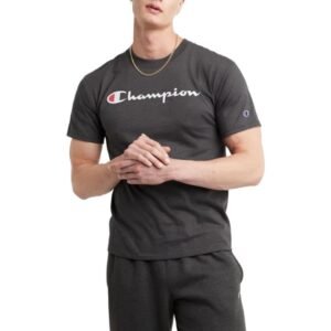 Champion Men’s Classic Graphic T-Shirt – Soft, Comfortable, and Stylish with Iconic Script Logo