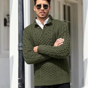 Stand Collar Pullover Sweater