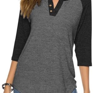 Women's Raglan V Neck Summer Top