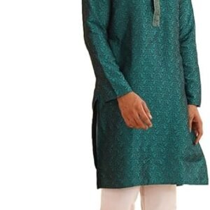 Silk Kurta & Churidaar Pyjama