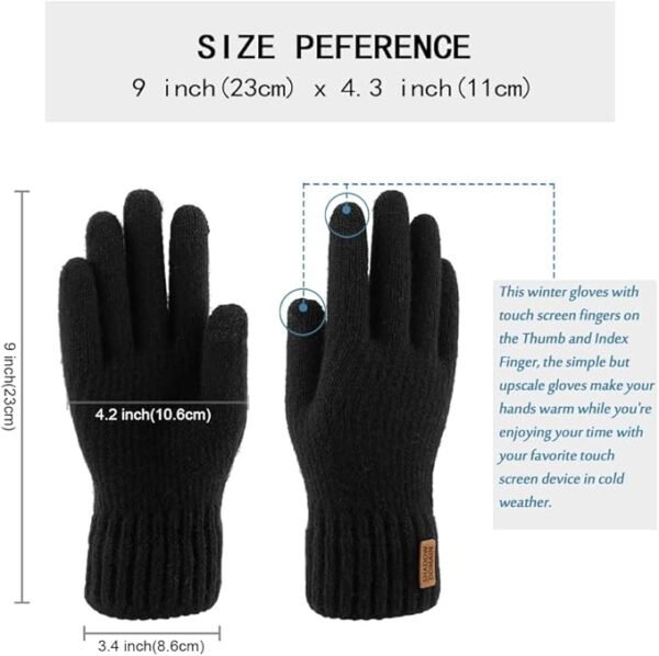 Winter Beanie Hat & Scarf Gloves Set
