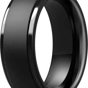 Men's Step Edge Silicone Rings