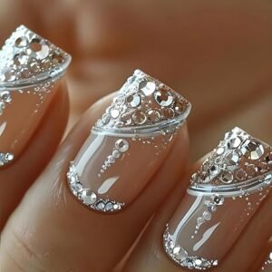 24Pcs Square Press on Nails