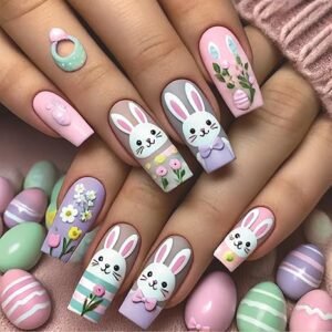 Easter Press on Nails