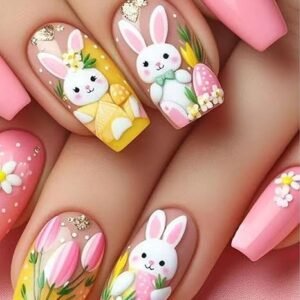 Medium Square Press-On Nails
