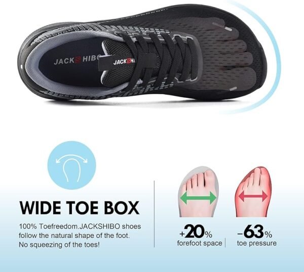 JACKSHIBO Wide Toe Box Shoes