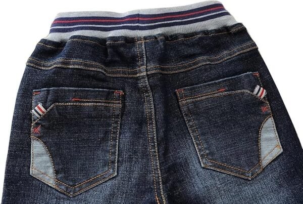 Boys' Elastic Washed Pull On Straight Jeans