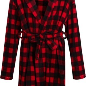 Boys' Soft Fleece Long Sleeve Hooded Robe